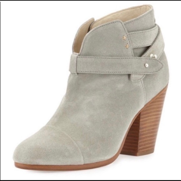 Rag and Bone gray suede low boots / booties EUC ONE WEAR - Picture 2 of 4